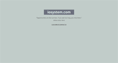 Desktop Screenshot of iosystem.com