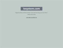 Tablet Screenshot of iosystem.com